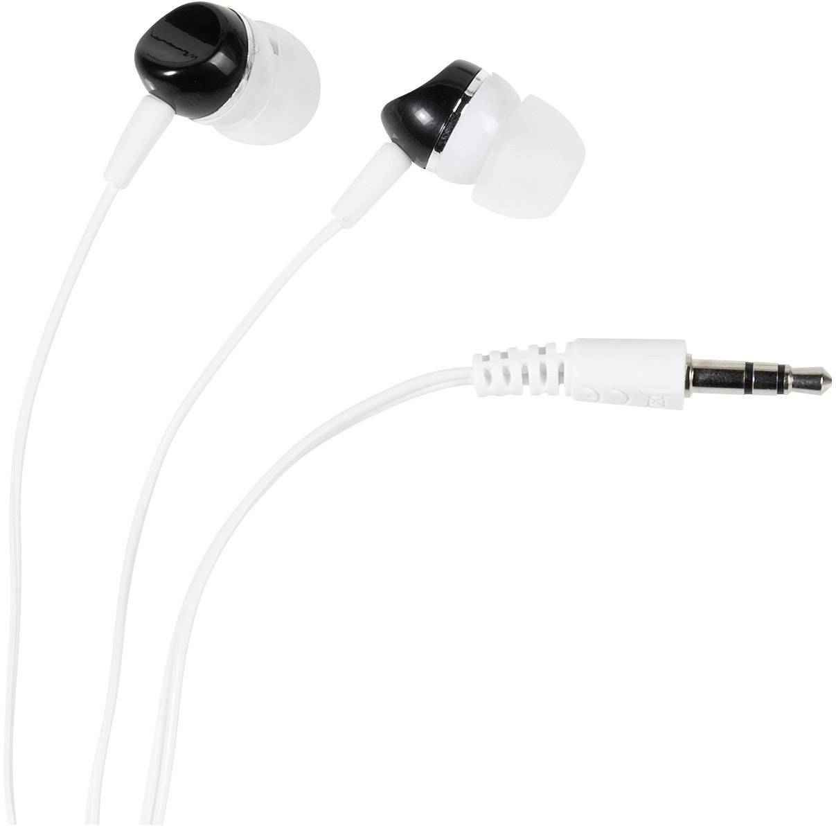 Image of Vivanco SR 3 BLACK In-ear headphones Corded (1075100) White, Black