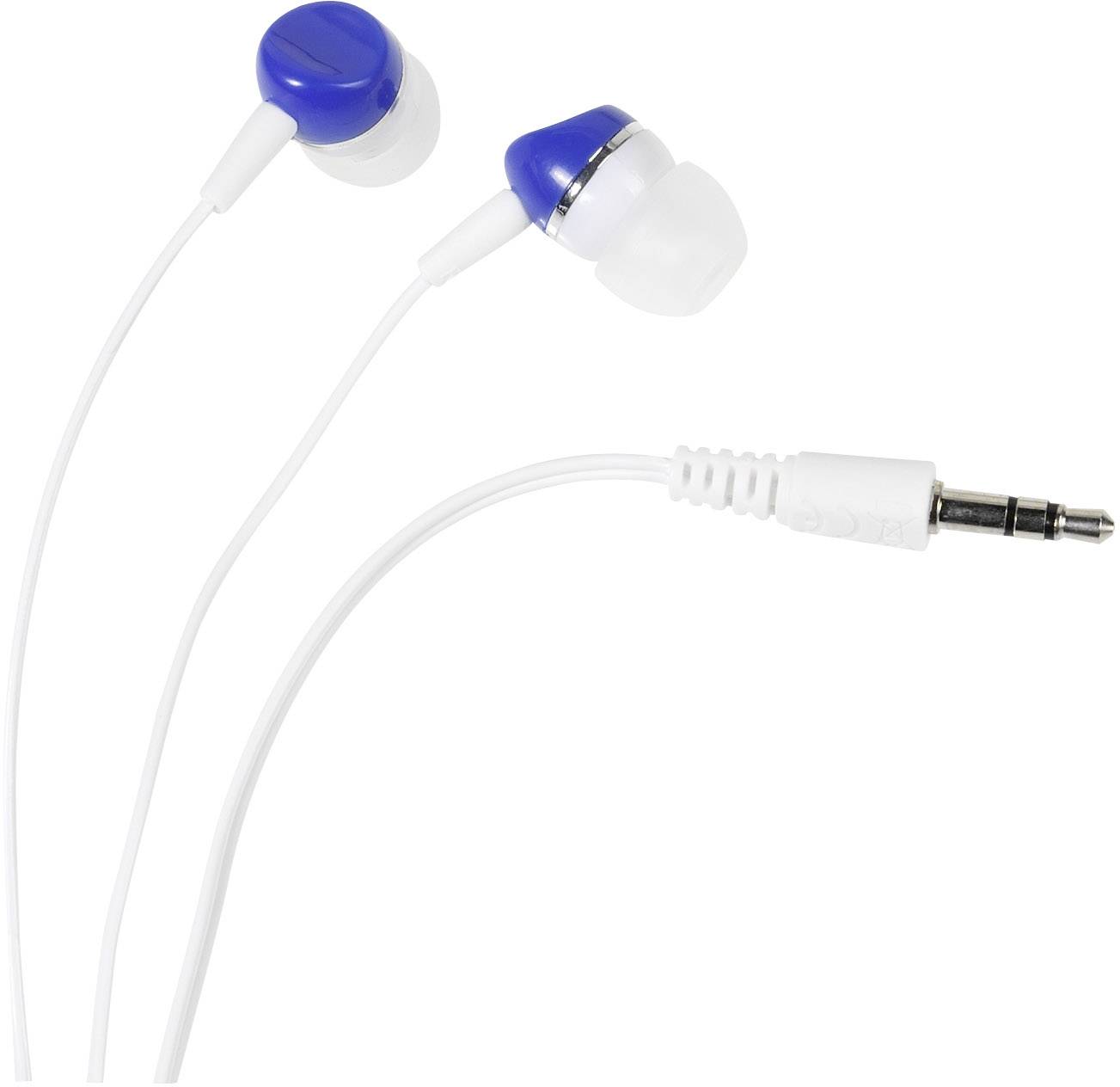 Image of Vivanco SR 3 BLUE In-ear headphones Corded (1075100) White, Blue
