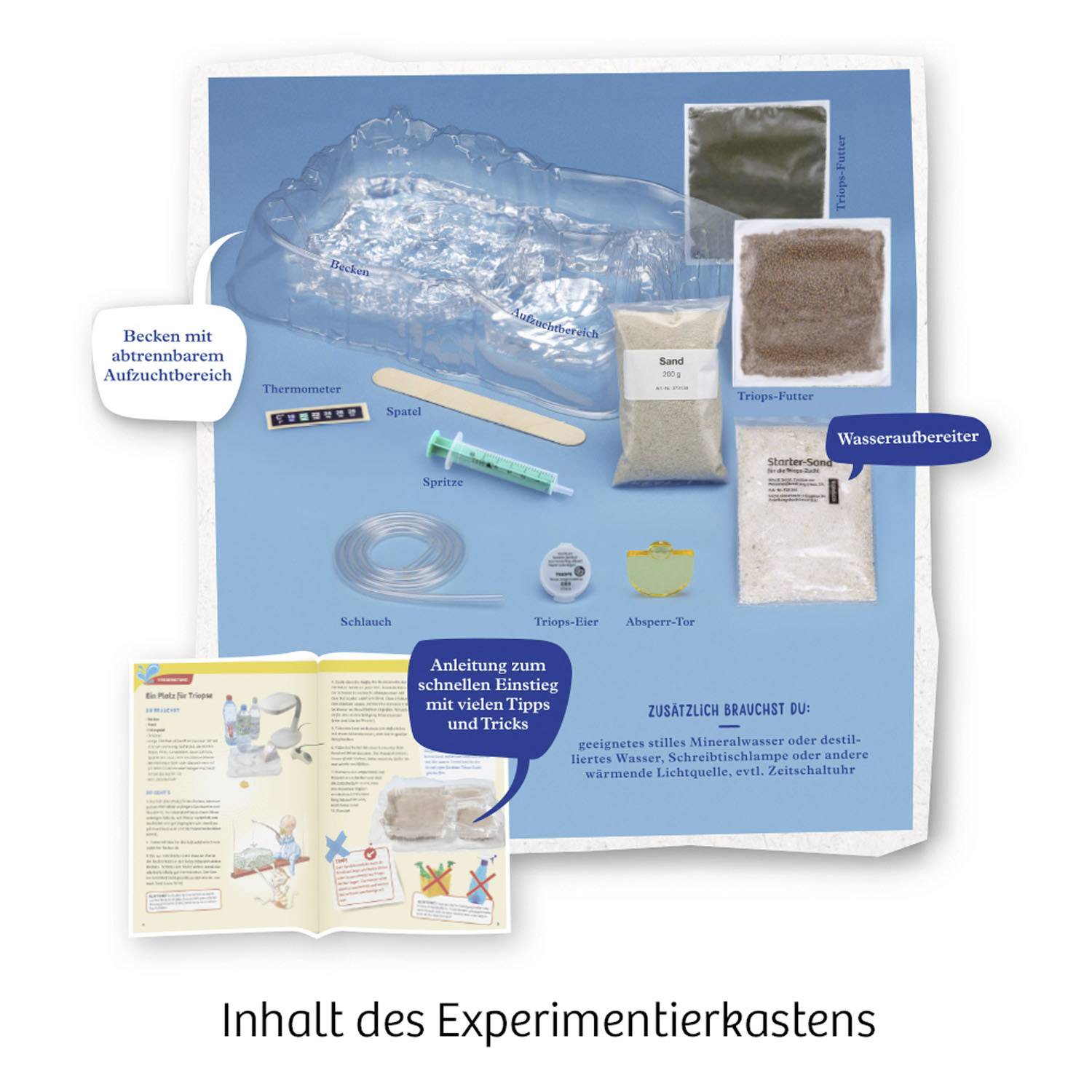 Kosmos 633097 Triops züchten Triops Growing & Nature Science kit (set) 8 years and over-6