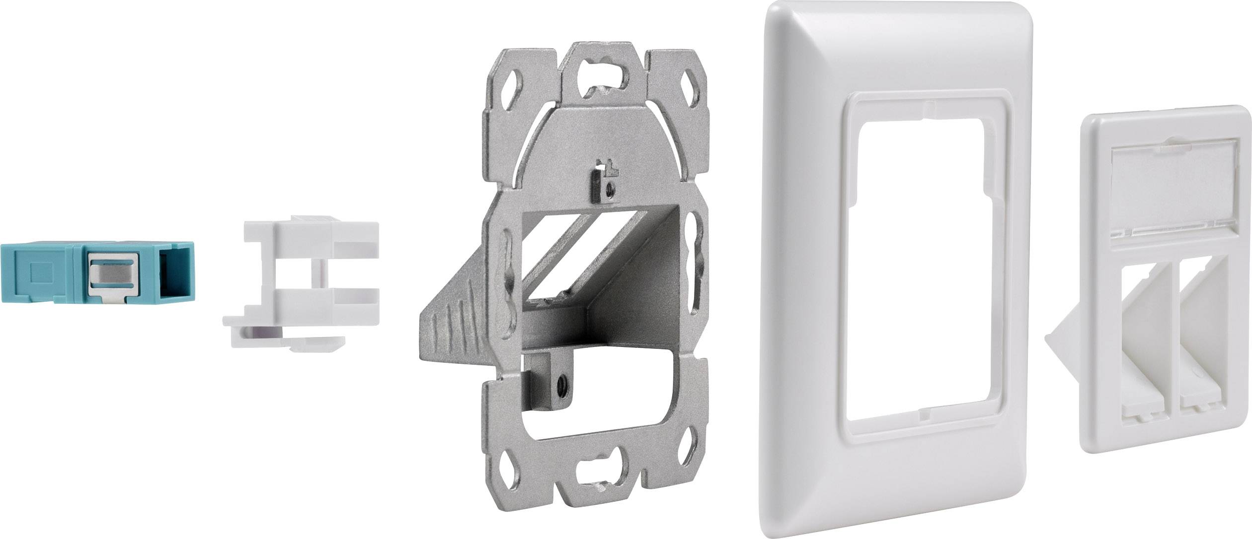 Renkforce LDU-SC Network outlet Flush mount Insert with main panel and frame SC 2 ports Pure white-4