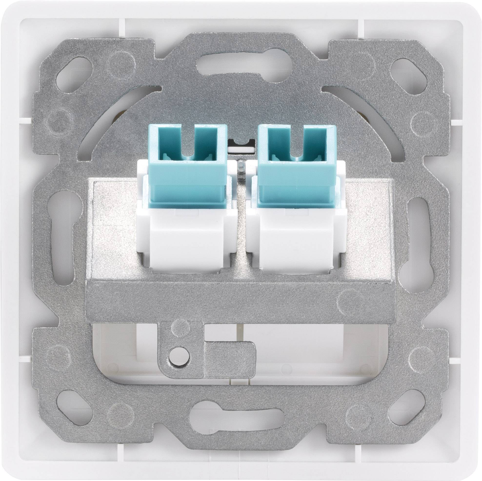 Renkforce LDU-SC Network outlet Flush mount Insert with main panel and frame SC 2 ports Pure white-5