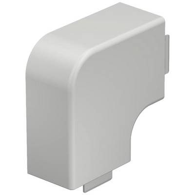 A white, rounded plastic housing component with plug connectors.