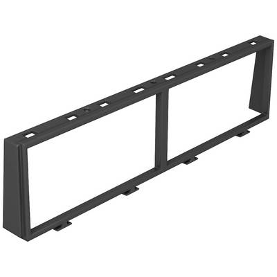 Rectangular black plastic frame with two openings, presumably for digital displays or screens.