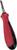 A red and black screwdriver with an ergonomic handle, suitable for DIY and craft work.