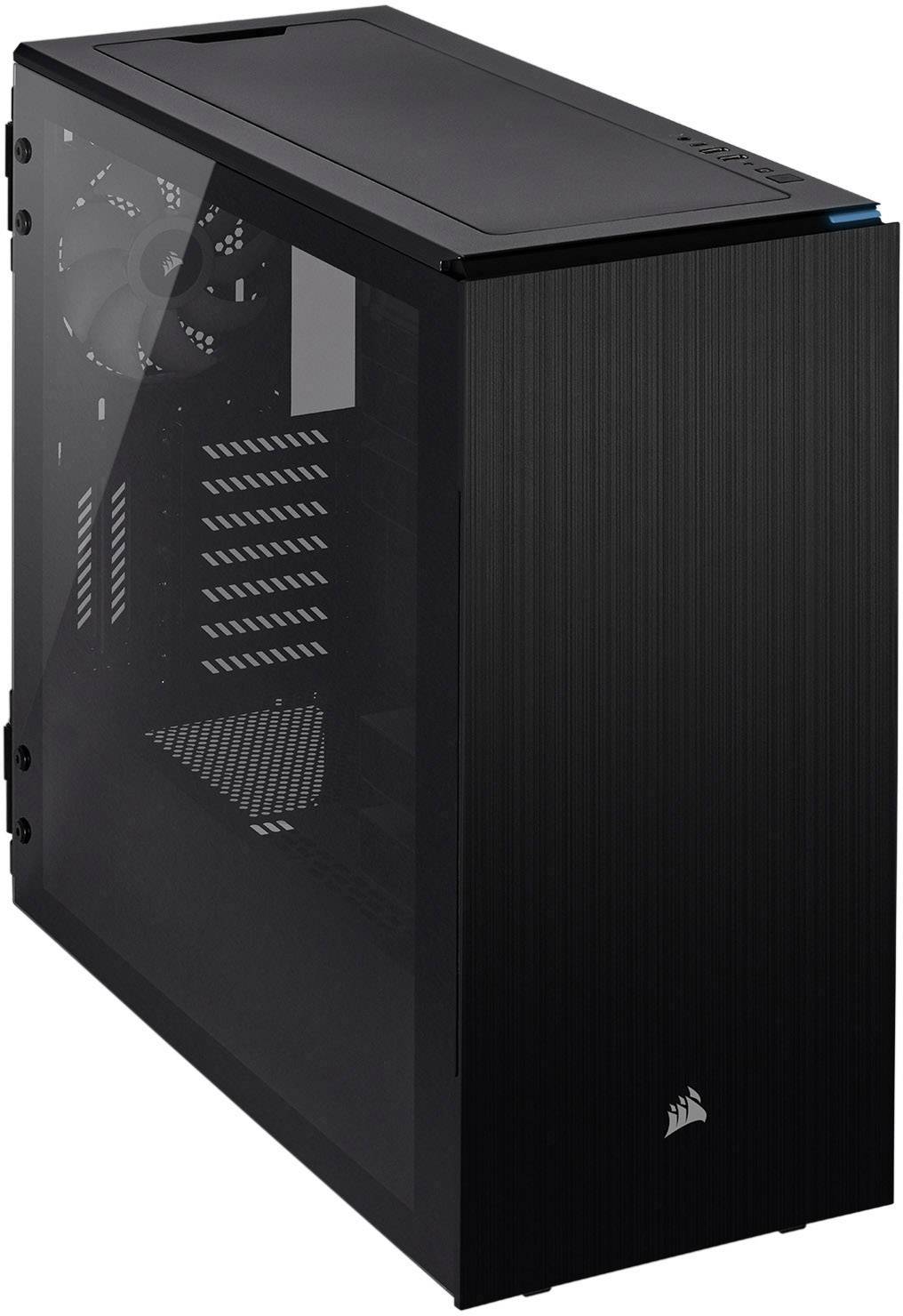 Corsair Carbide 678C TG Midi tower PC casing Black 3 built-in fans, Insulated, Window, Dust filter