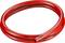 Red, flexible plastic pipe with the inscription 'Festo' along its surface.