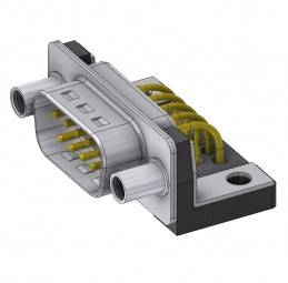 Deltron Connectors Deltron DTS 09 PYC M66UN D-SUB plug 90 ° Number of pins: 9 Soldering, Pins 1 pc(s)-0