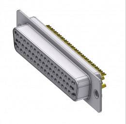 Deltron Connectors DTS50SZ/2 D-SUB socket 180 ° Number of pins: 50 Solder bucket 1 pc(s)-0