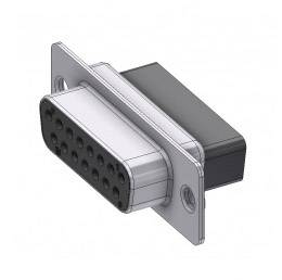 Deltron Connectors DTS15 SX D-SUB socket 180 ° Number of pins: 15 Crimp 1 pc(s)-0