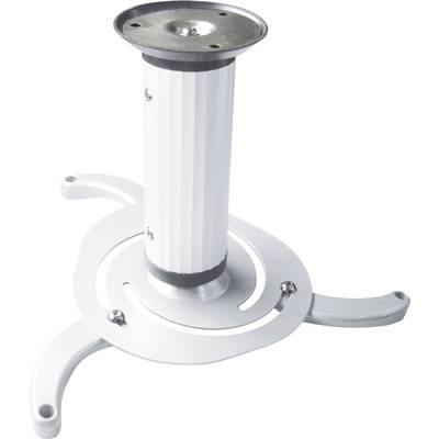 Image of My Wall H16-2WL Projector ceiling mount Retractable, Roof suspension bracket, Tiltable, Swivelling Max. distance to floor/ceiling: 200 mm White