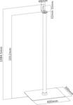 MyWall MYW HS14WL - Speaker Stand, SONOS® PLAY:1+3™