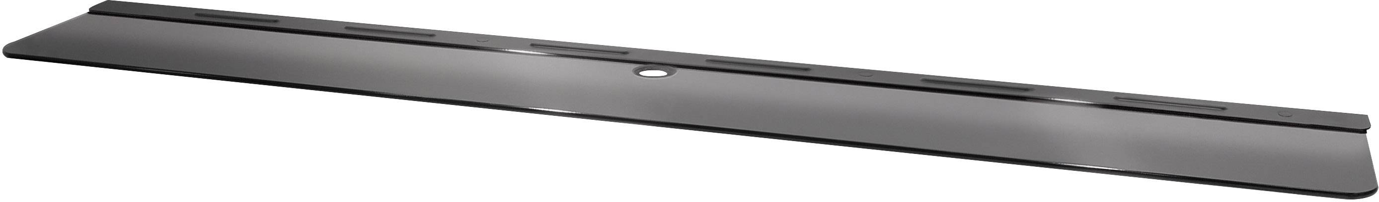 A long, black mounting shaft with a vertical slot, suitable for housing cables or electrical components.