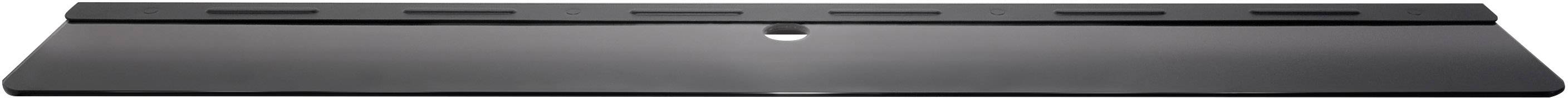 A black metal desk organizer with six square compartments for holding office supplies.<br><br>(Note: This appears to be an identical text, as British English usage would typically be the same for this description. No significant changes are required.)