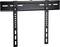 Slim black TV wall mount with a horizontal bar and two vertical supports that can be mounted on the wall.