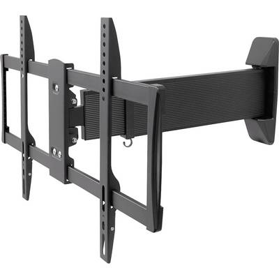 TV wall mount with adjustable arms and various mounting holes, suitable for different sizes and positions.