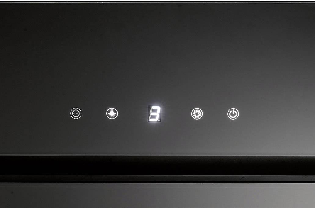 Bomann DU 771.1 G Wall-mount exctractor hood 600 mm EEC: A (A++ - E) Black-1