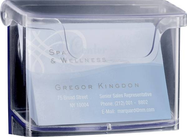 Sigel Business card box acrylic Outdoor No. of compartments:1 60 cards Transparent 1 pc(s)