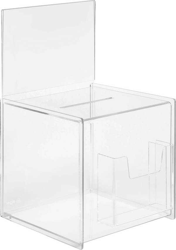 Sigel Multifunction ballot box, extra compartment VA152 Transparent (W x H x D) 21 x 36.8 x 21 cm 1 pc(s)