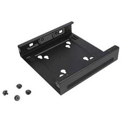 Black mounting bracket for optical drive, suitable for installation in a computer case, with accompanying screws.
