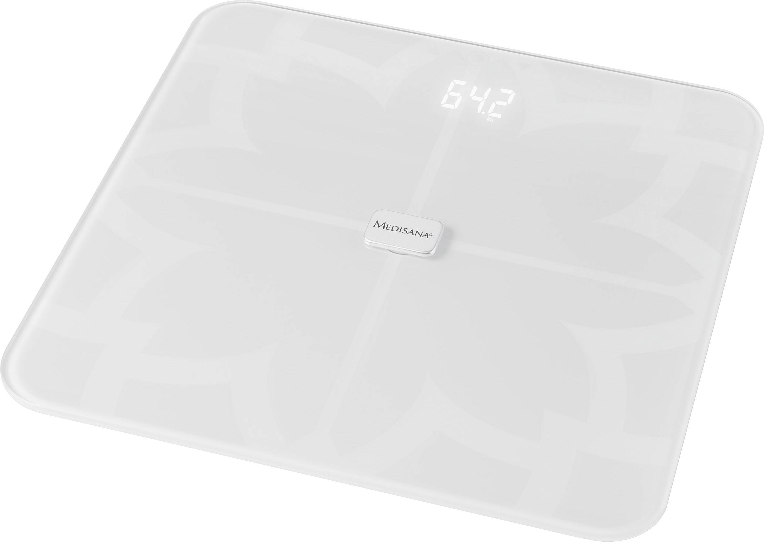 Medisana BS 450 ws Smart bathroom scales Weight range=180 kg White Incl. Bluetooth, ITO sensors-3