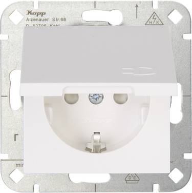 Kopp 1x Insert PG socket (+ lid) HK 07 Pure white 940129002 1 pc(s)