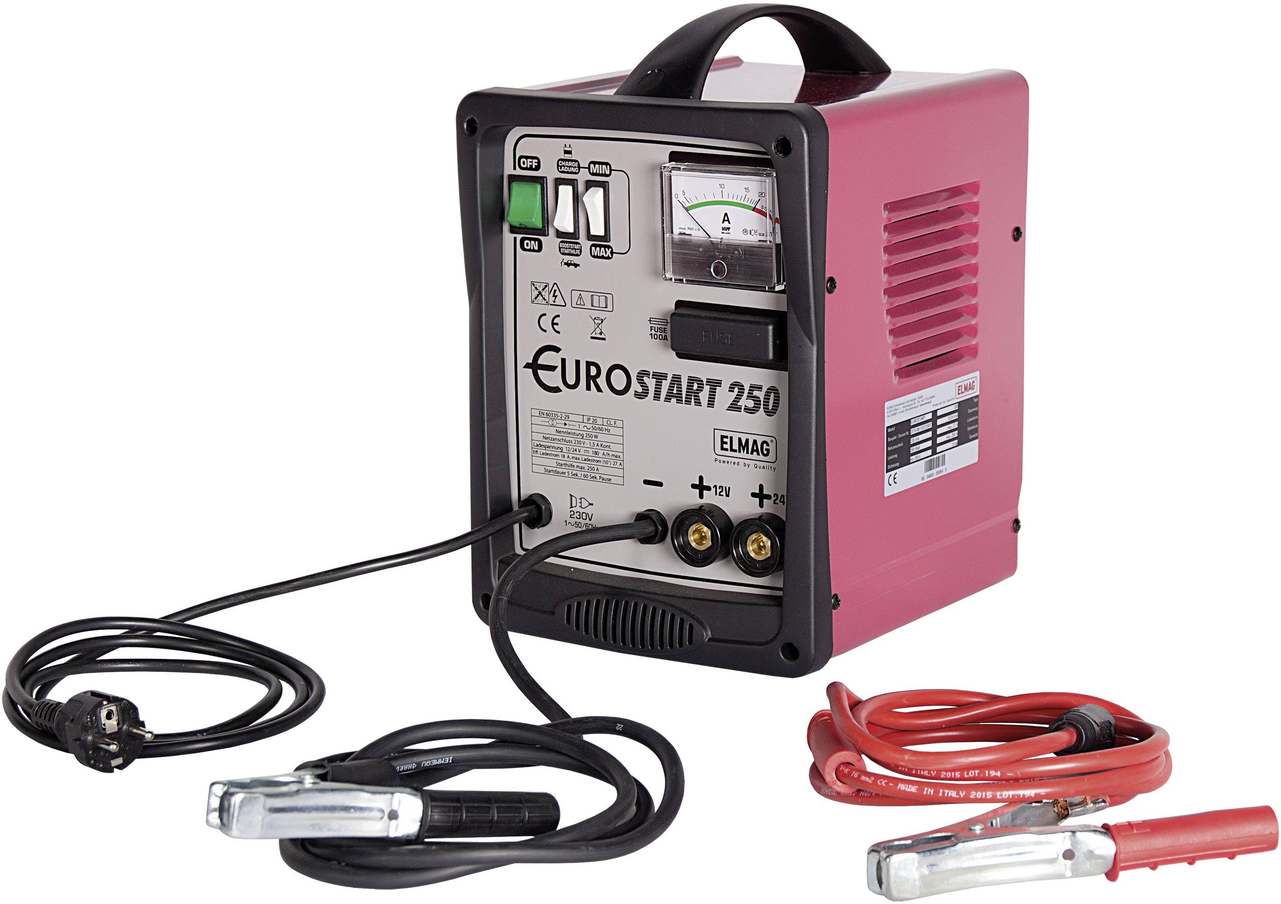 ELMAG EUROSTART 250 55064 Charger 12 V, 24 V 27 A 27 A