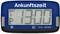 Electronic parking disc shows arrival time '13:00'. At the top, 'Arrival Time' is written on a blue background.
