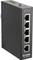 Industrial Ethernet switch with five ports and D-Link logo on the front. Model DIS-100E-5W.