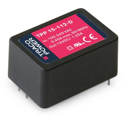 Image of TracoPower TPP 15-103-D AC/DC PSU (print) 4 A 13.2 W 3.3 V DC 1 pc(s)
