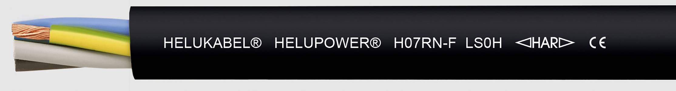 Helukabel HELUPOWER® H07RN-F LS0H Control lead 1x 16 mm² Black 30742-100 100 m