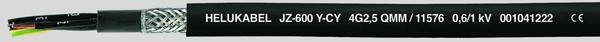 HELU JZ-600-Y-CY Control lead 4 G 2.5 mm² Black 11576 100 m