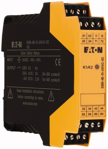 Safety relay ESR5-NE-51-24VAC-DC Eaton (W x H x D) 22.5 x 99 x 114.5 mm 1 pc(s)-3