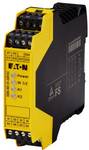 Safety relay for emergency STOP/protective door monitoring, 230VAC, 3 enable paths