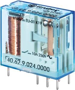Finder 40.62.9.024.4000 PCB relay 24 V DC 10 A 2 change-overs 1 pc(s)