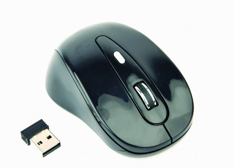 Gembird MUSW-6B-01 Mouse Radio Optical Black, Silver 4 Buttons 1600 dpi-1