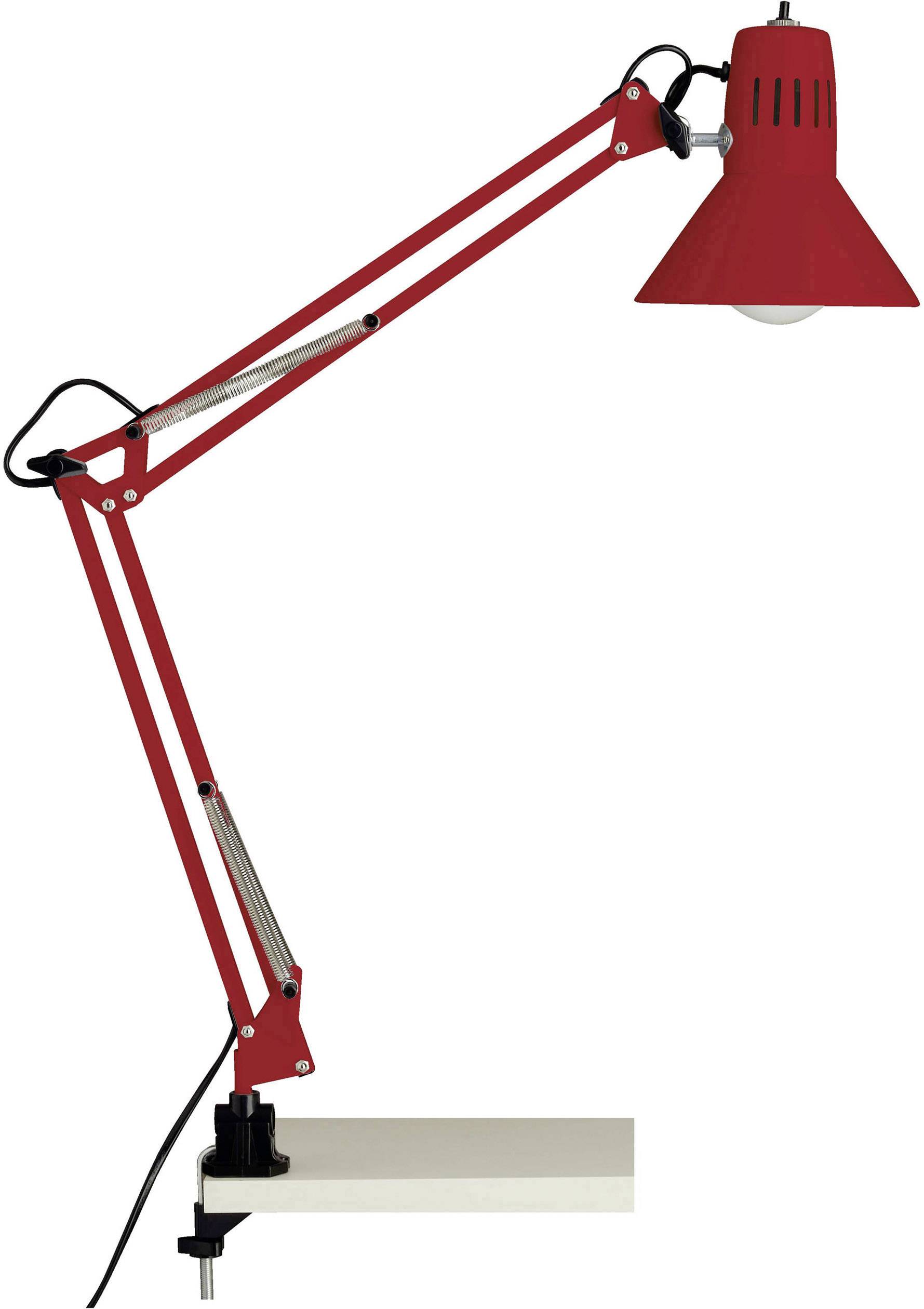 red clip lamp