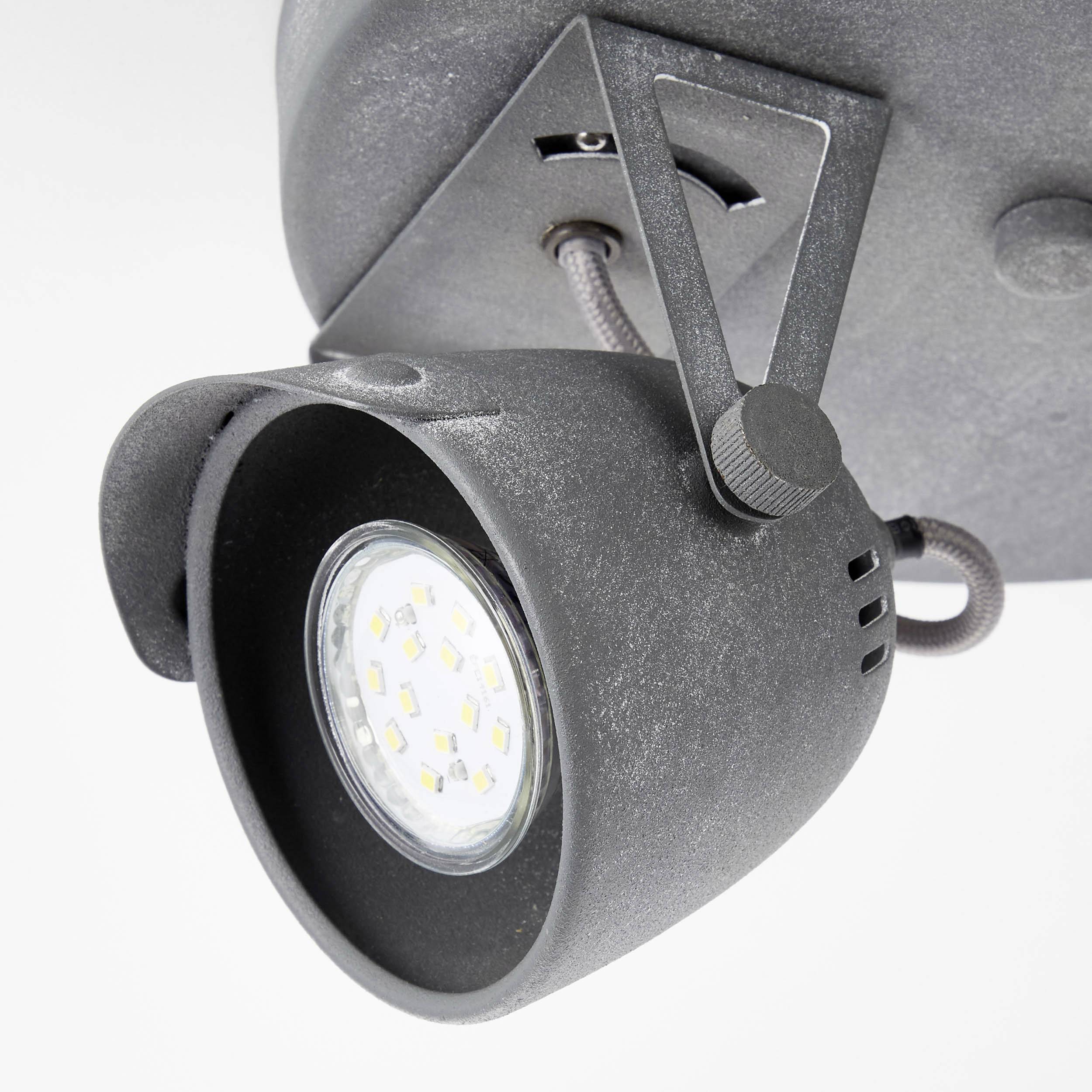 Brilliant Ka 78624/70 Ceiling floodlight LED (monochrome) GU10 10 W Concrete grey
