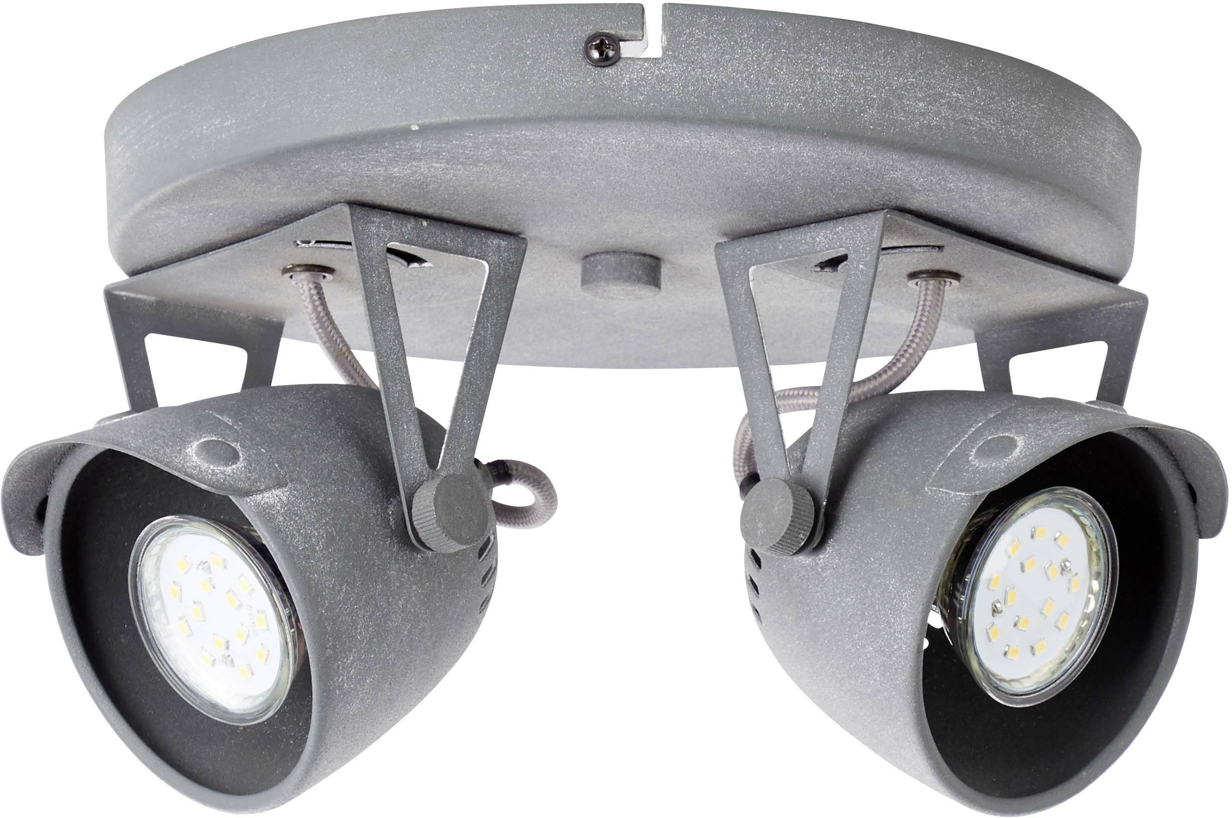 Brilliant Ka 78624/70 Ceiling floodlight LED (monochrome) GU10 10 W Concrete grey
