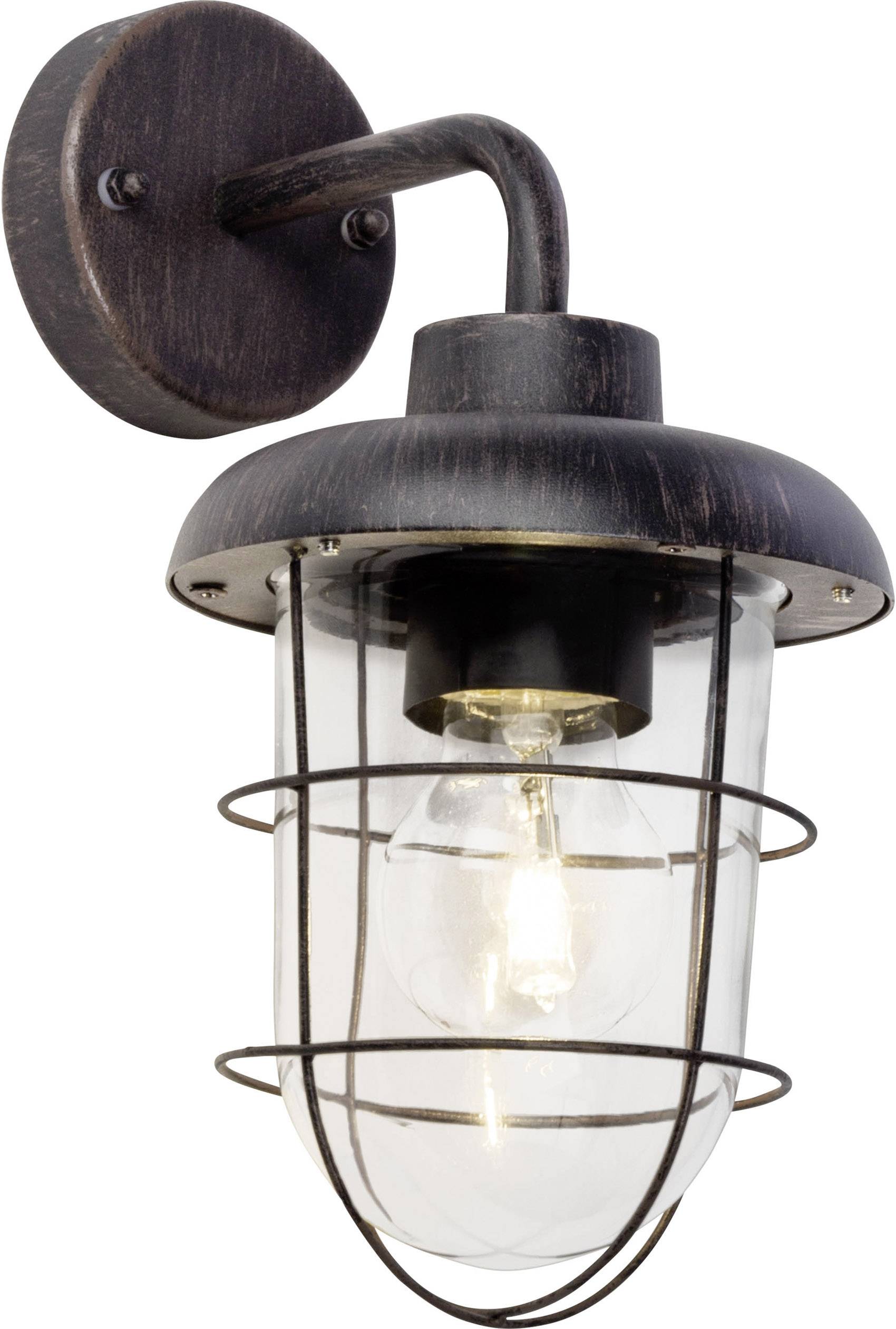Brilliant Carlisle 96288/55 Outdoor wall light LED (monochrome) E-27 46 W Rust