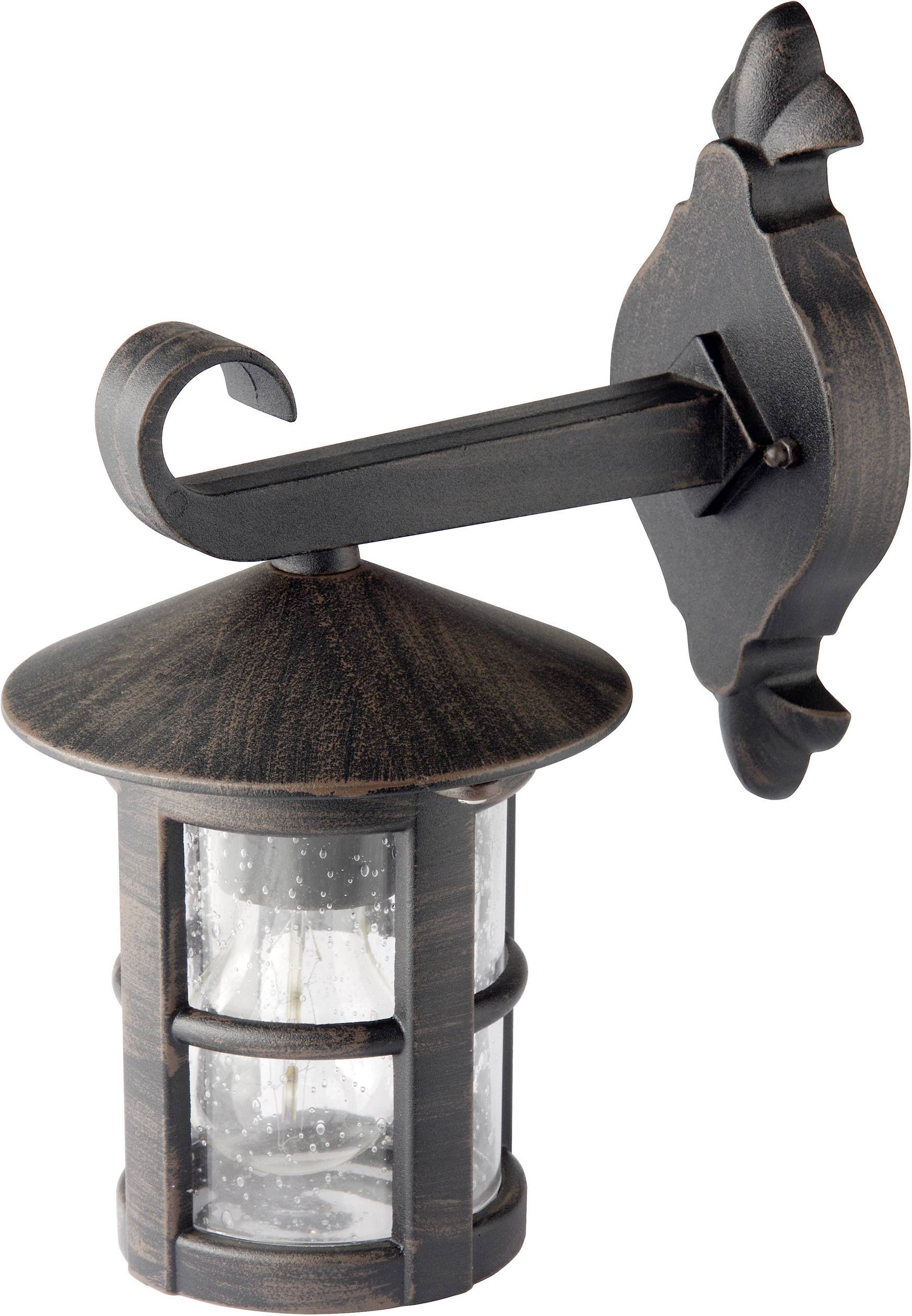 Brilliant Jordy 45582/60 Outdoor wall light LED (monochrome) E-27 60 W Black, Rust
