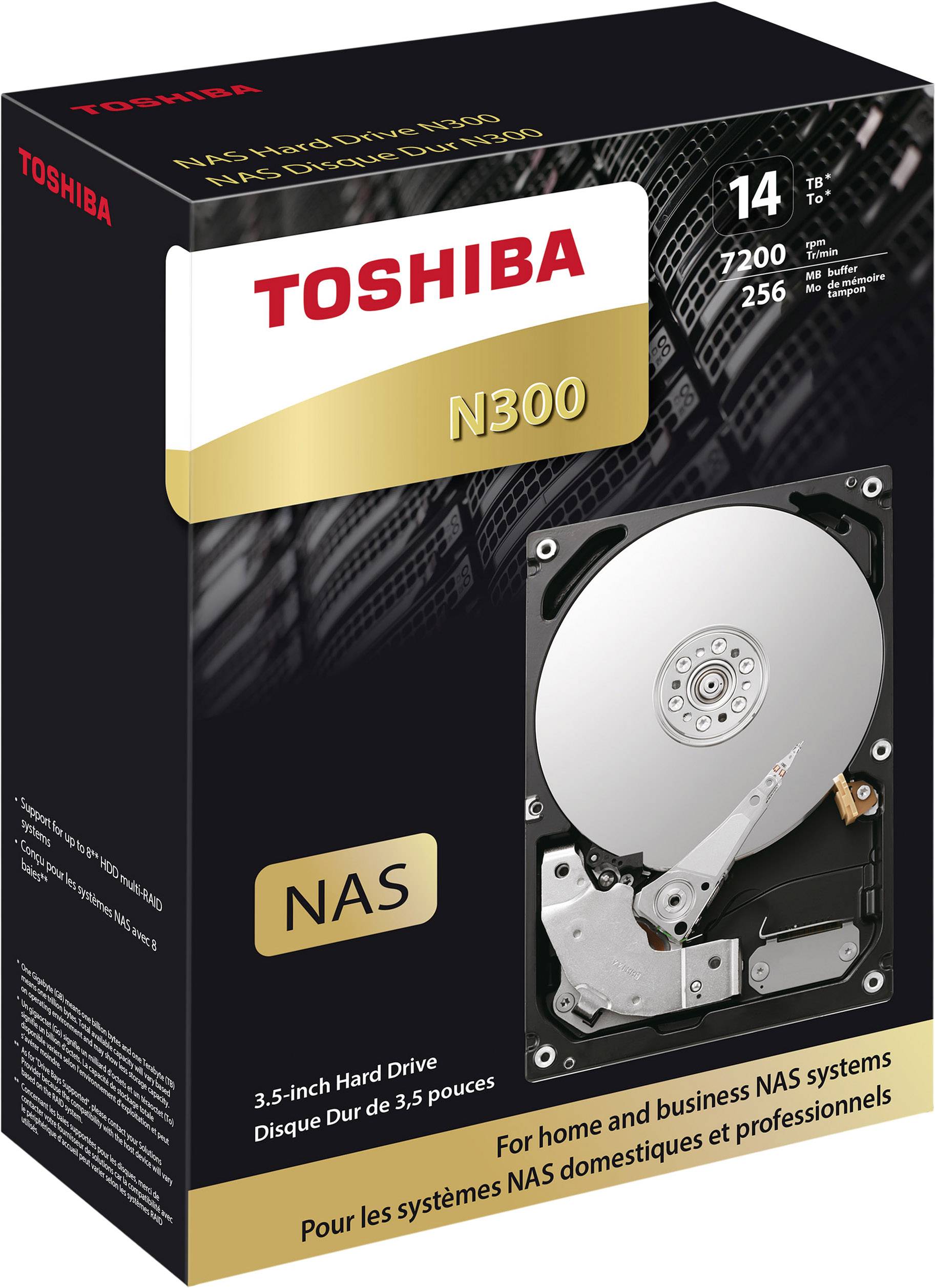 Toshiba HDWG21EEZSTA 3.5 (8.9 cm) internal hard drive 14 TB N300 Retail SATA III
