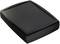 A closed black plastic tray, photographed at an angle from above.