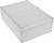 Rectangular grey plastic enclosure with rounded corners and screw holes at the corners.