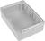 Grey rectangular enclosure with a transparent lid, suitable for protecting electronic components in indoor environments.