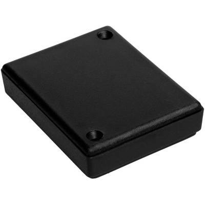 Rectangular black plastic housing with two screw holes on the upper side.