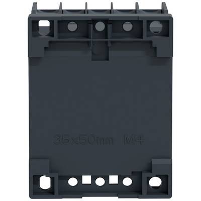Black rectangular plastic part with multiple holes, marked with '35x50mm M4'.<br><br>Note: The translation is already in British English and does not require significant modification.
