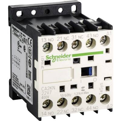 A Schneider Electric switchgear with multiple screw terminals and technical specifications on the front panel.