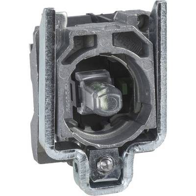 Metal switch with a central rotary knob and lockable frame, likely for industrial control systems or machinery.