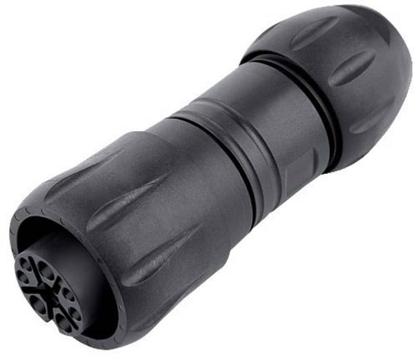 binder 99 6490 000 05 DIN connector Connector, straight Total number of pins: 4 + PE 1 pc(s)