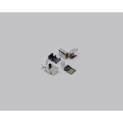 Mini USB-plug 2/0 Plug, right angle BKL Electronic Content: 100 pc(s)